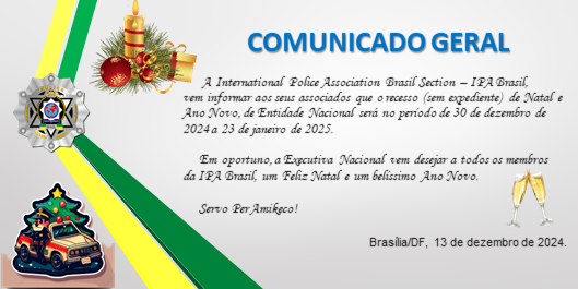 Comunicado Geral nº 043/2024 - IPA Brasil.